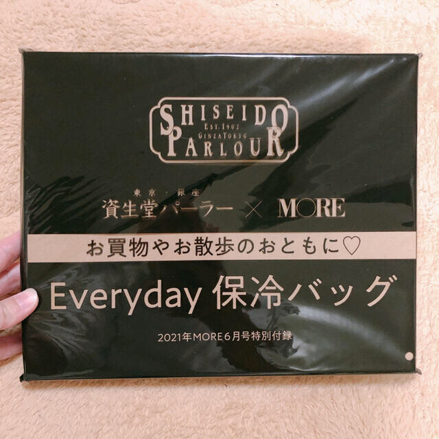 SHISEIDO (資生堂)(シセイドウ)の【新品未開封】MORE6月号 資生堂パーラー 保冷バッグ 未使用 レディースのバッグ(エコバッグ)の商品写真
