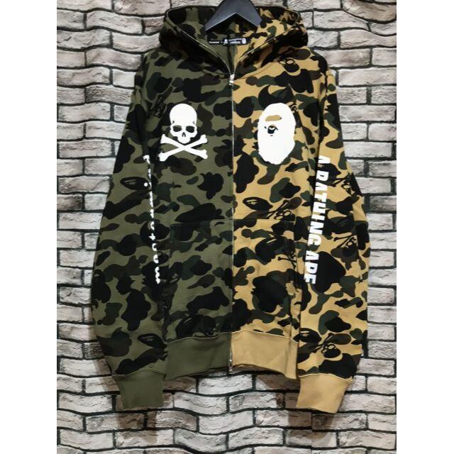 A BATHING APE×COACH　カモ柄ジップパーカー