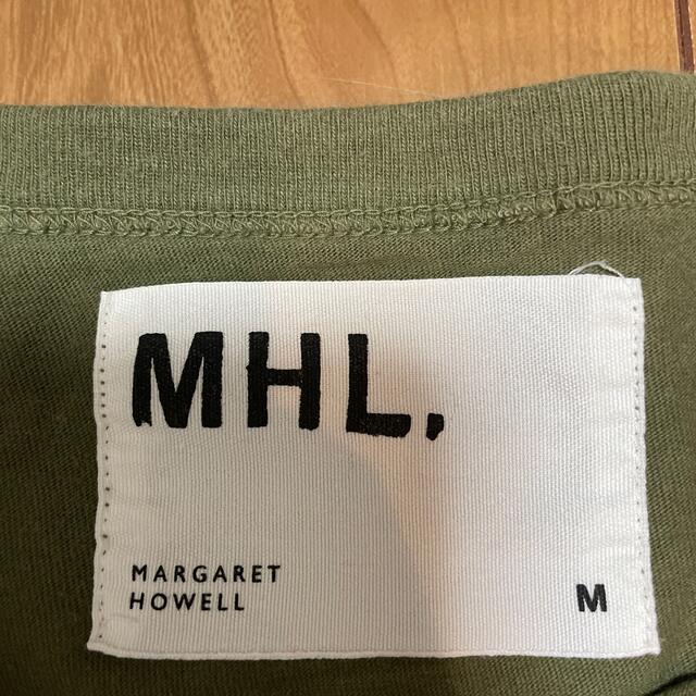 MARGARET HOWELL(マーガレットハウエル)のマーガレットハウエル　MHL カーキTシャツ メンズのトップス(Tシャツ/カットソー(半袖/袖なし))の商品写真