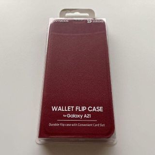 サムスン(SAMSUNG)のGalaxy純正 WALLET FLIP CASE for Galaxy A21(Androidケース)