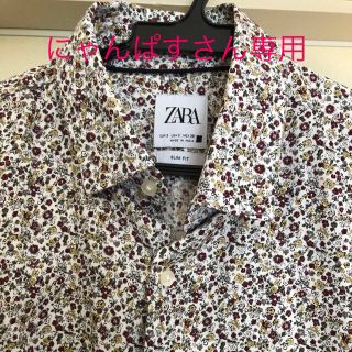 ザラ(ZARA)の【ZARA】美品　花柄長袖シャツ メンズ(シャツ)