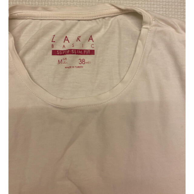 ZARA(ザラ)のザラ　ZARA  Tシャツ　ホワイト　白 メンズのトップス(Tシャツ/カットソー(半袖/袖なし))の商品写真