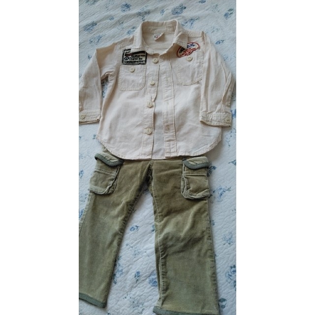 JUNK STORE(ジャンクストアー)の90センチJUNK  STOREシャツ、95センチTBパンツ キッズ/ベビー/マタニティのキッズ服男の子用(90cm~)(Tシャツ/カットソー)の商品写真