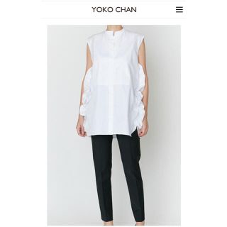 ドゥロワー(Drawer)のYOKO CHAN  No-sleeve Ruffle Shirt(シャツ/ブラウス(半袖/袖なし))