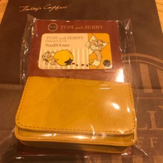 タリーズコーヒー(TULLY'S COFFEE)のTully's Coffee タリーズ トムとジェリー コラボ  カードケース(名刺入れ/定期入れ)