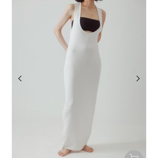 ё BIOTOP  Lingerie  Long knit dress 送料込み レディースのワンピース(ロングワンピース/マキシワンピース)の商品写真