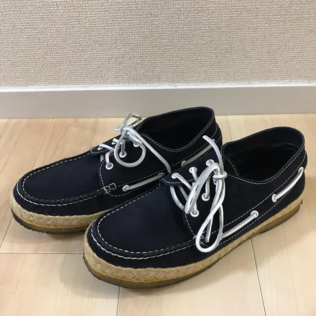 未使用 SOPHNET. LEATHER BOAT SHOES ソフネット 革靴