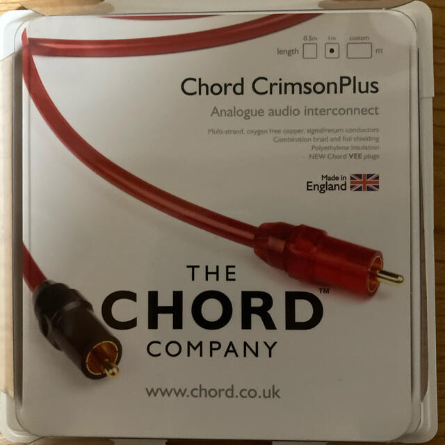 CHORD Crimson Plus  1m  RCAケーブル スマホ/家電/カメラのオーディオ機器(その他)の商品写真