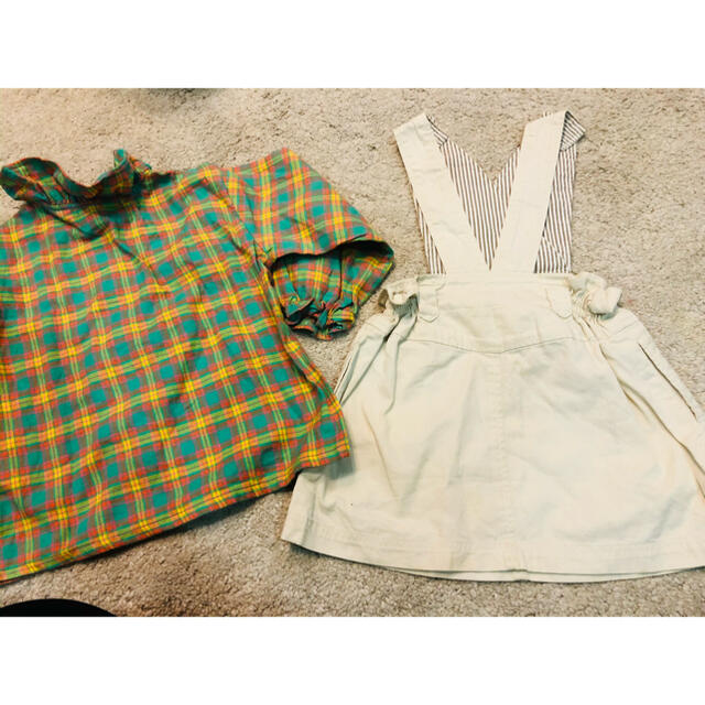 Peyton Place(ペイトンプレイス)のSNOB HOUSE/PEYTON PLACE ブラウス　JSK　90cm キッズ/ベビー/マタニティのキッズ服女の子用(90cm~)(スカート)の商品写真