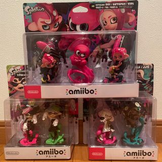 ニンテンドウ(任天堂)の新品　スプラトゥーン　amiibo アミーボ タコガール/タコ/タコボーイ等7点(ゲームキャラクター)