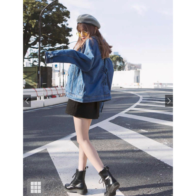 GRL(グレイル)のGRL台形ミニスカート【ブラック】 レディースのスカート(ミニスカート)の商品写真