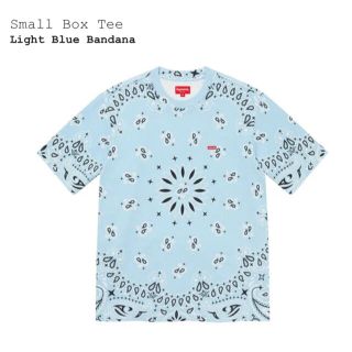 シュプリーム(Supreme)のSupreme Small Box Tee Bandana Blue(Tシャツ/カットソー(半袖/袖なし))