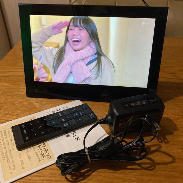 Softbank(ソフトバンク)の防水ポータブルテレビ ソフトバンク フォトビジョン hw202 改造済 全画面 スマホ/家電/カメラのテレビ/映像機器(テレビ)の商品写真