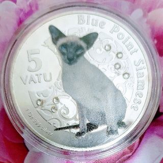 【匿名発送】バヌアツキャットコイン サイアミーズ(シャム猫)(貨幣)