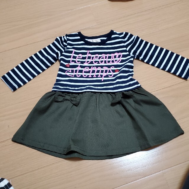 女の子　ロンT　チュニック　80 キッズ/ベビー/マタニティのベビー服(~85cm)(Ｔシャツ)の商品写真