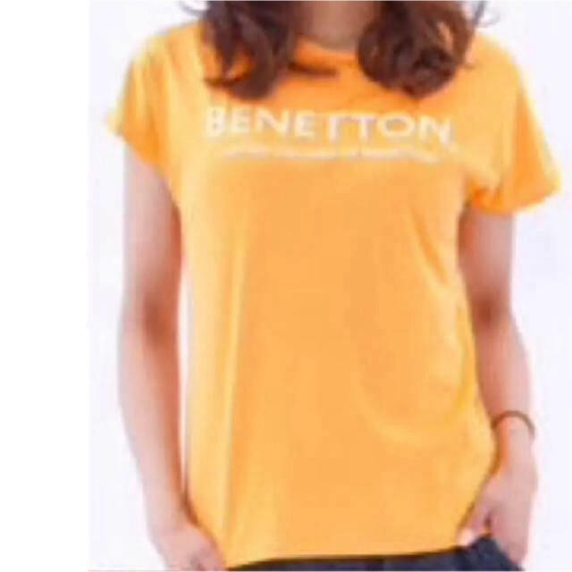 BENETTON(ベネトン)の【新品】 ベネトン ラッシュガード Tシャツ M オレンジ 半袖 レディースのトップス(Tシャツ(半袖/袖なし))の商品写真