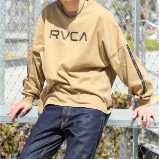 ルーカ(RVCA)の新品 RVCA ルーカ M ビッグ ルーカ 長袖 ライン ロゴ Tシャツ (Tシャツ/カットソー(七分/長袖))