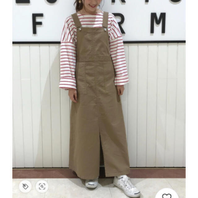 LOWRYS FARM(ローリーズファーム)の【新品】ローリーズファーム　USAコットンボーダー レディースのトップス(Tシャツ(長袖/七分))の商品写真