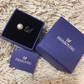 スワロフスキー(SWAROVSKI)のスワロフスキー ブラックスワン リング 55(リング(指輪))