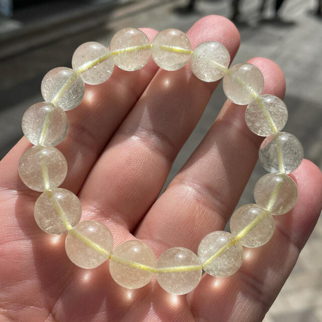 特選!ハイグレード !リビアングラス ブレスレット12mm 鑑別書付き