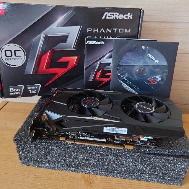 ASRock Phantom gaming RX580 8GB 完動美品です❗スマホ/家電/カメラ