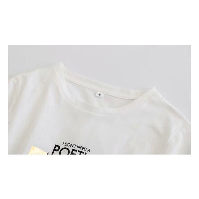 ZARA(ザラ)の🍀春新作🎏4169◆プリント ロゴ Tシャツ レディースのトップス(Tシャツ(半袖/袖なし))の商品写真