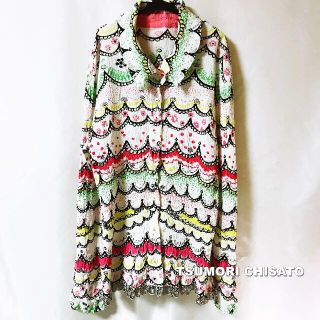 ツモリチサト(TSUMORI CHISATO)の【TSUMORI CHISATO】クレプリ 総しぼり スカラップ柄 初夏 シャツ(シャツ/ブラウス(長袖/七分))