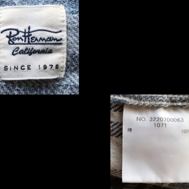 Ron Herman(ロンハーマン)のロンハーマン サイズM メンズ - チェック柄 メンズのトップス(シャツ)の商品写真