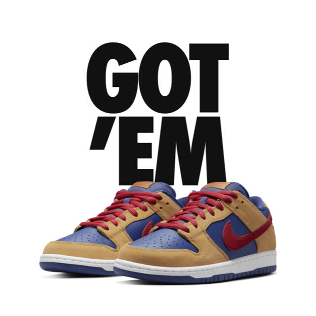 NIKE Dunk low  Wheat and Purple 27cm