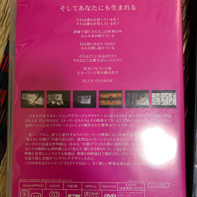 VJ　MASARU BLUE　FLOWER 映像　hemp dj クラブ　激レア エンタメ/ホビーのDVD/ブルーレイ(趣味/実用)の商品写真