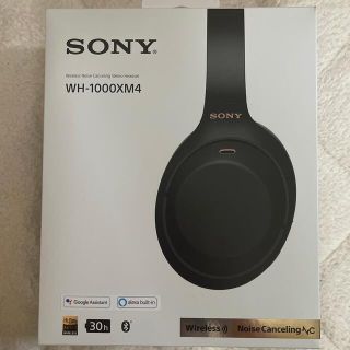 ソニー(SONY)のWH-1000XM4 ブラック(ヘッドフォン/イヤフォン)