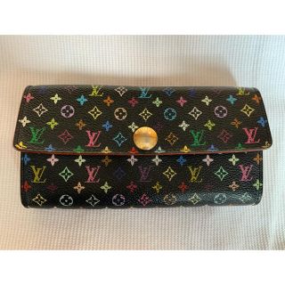 ルイヴィトン(LOUIS VUITTON)のLOUIS VUITTON マルチカラー◆モノグラム ポルトフォイユ サラ(長財布)