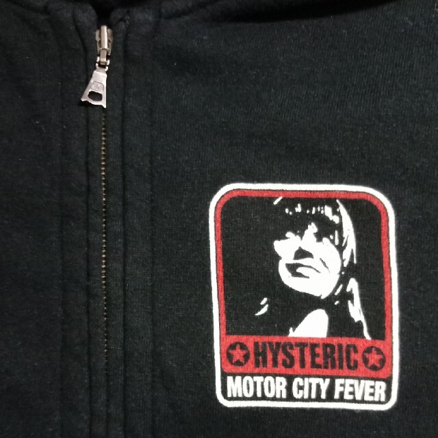 HYSTERIC GLAMOUR(ヒステリックグラマー)のヒステリックグラマー　ジップアップパーカー　黒 メンズのトップス(パーカー)の商品写真