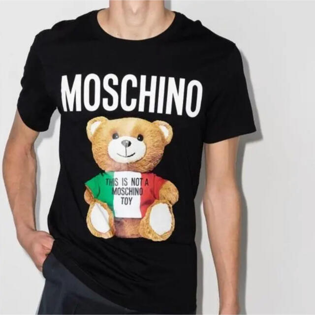 新品未使用！送料込み☆Moschino☆ロゴ Tシャツ イタリアンテディベア ...