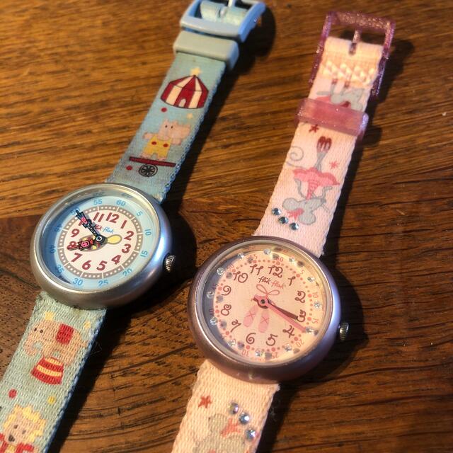 swatch(スウォッチ)のスウォッチ　flikflak 子供用　2本セット キッズ/ベビー/マタニティのこども用ファッション小物(腕時計)の商品写真