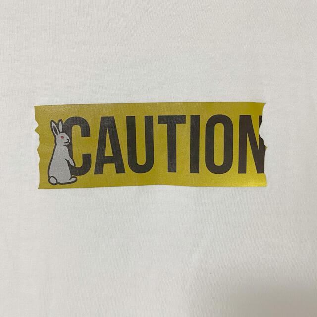 【超人気】FR2 エフアールツー　Tシャツ　CAUTION 注意ロゴ　ホワイトM 4