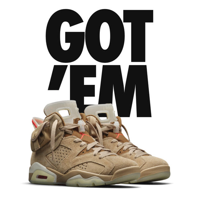 Air jordan6 travis scott 26.0cm