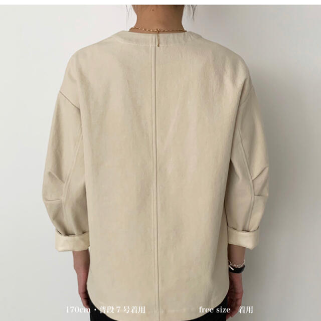 yonfa deep v pullover (ivory)新品未使用 2