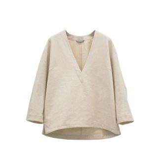 yonfa deep v pullover (ivory)新品未使用(カットソー(長袖/七分))