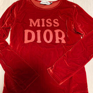クリスチャンディオール(Christian Dior)のディオール　ベロアTシャツ10/12A(Tシャツ/カットソー)