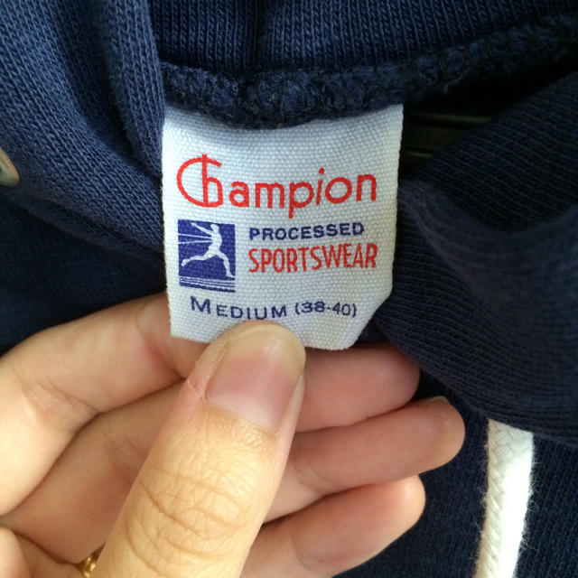 Champion(チャンピオン)の新品 チャンピオン パーカー マキシ  レディースのワンピース(ロングワンピース/マキシワンピース)の商品写真