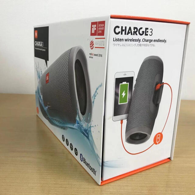 JBL CHARGE3 Bluetooth対応スピーカー　防水スピーカー スマホ/家電/カメラのオーディオ機器(スピーカー)の商品写真