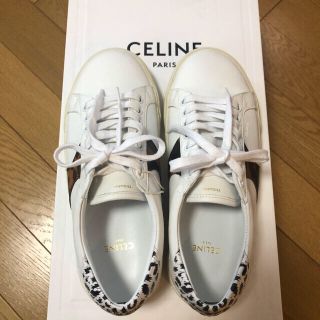 セリーヌ(celine)の新品・未使用　セリーヌ　レザースニーカー35(スニーカー)