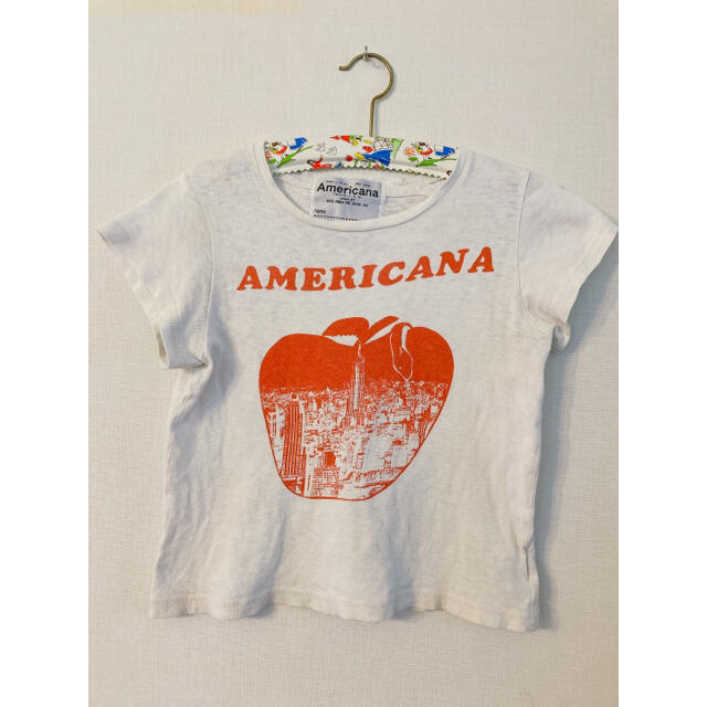 BEAUTY&YOUTH UNITED ARROWS(ビューティアンドユースユナイテッドアローズ)のBK Americana アップルプリントTシャツ　120cm キッズ/ベビー/マタニティのキッズ服男の子用(90cm~)(Tシャツ/カットソー)の商品写真