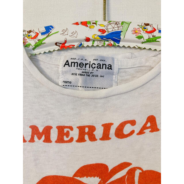 BEAUTY&YOUTH UNITED ARROWS(ビューティアンドユースユナイテッドアローズ)のBK Americana アップルプリントTシャツ　120cm キッズ/ベビー/マタニティのキッズ服男の子用(90cm~)(Tシャツ/カットソー)の商品写真