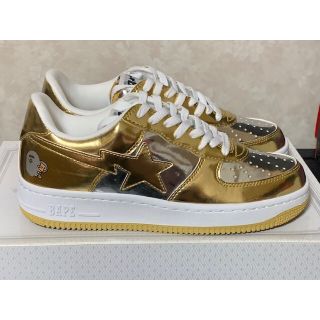 アベイシングエイプ(A BATHING APE)のエイプ ベイプスタ 金×銀(スニーカー)