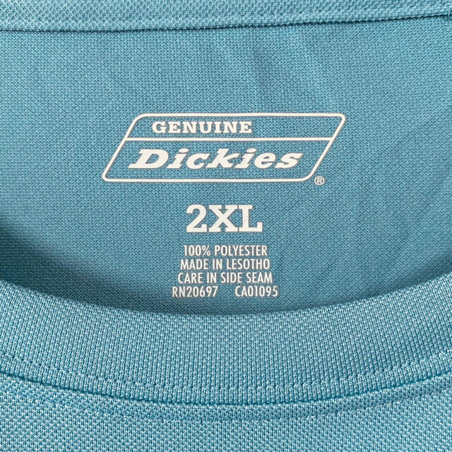 Dickies(ディッキーズ)の【人気カラー】ディッキーズ2XL半袖tシャツ  くすみブルーアメリカ古着 メンズのトップス(Tシャツ/カットソー(半袖/袖なし))の商品写真