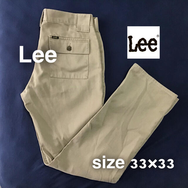 Lee(リー)のLee リー　ワークチノパンツ　モスグリーン　ミリタリー　33×33  美品 メンズのパンツ(チノパン)の商品写真