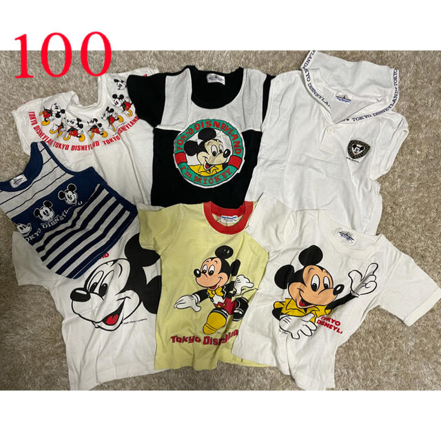 Disney(ディズニー)のかなりレアな東京ディズニーランドTシャツ✨キッズ100 キッズ/ベビー/マタニティのキッズ服女の子用(90cm~)(Tシャツ/カットソー)の商品写真