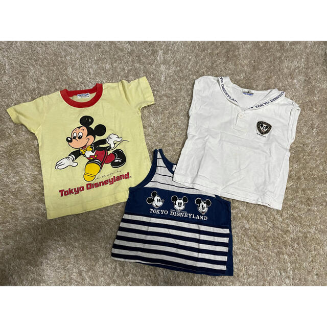 Disney(ディズニー)のかなりレアな東京ディズニーランドTシャツ✨キッズ100 キッズ/ベビー/マタニティのキッズ服女の子用(90cm~)(Tシャツ/カットソー)の商品写真